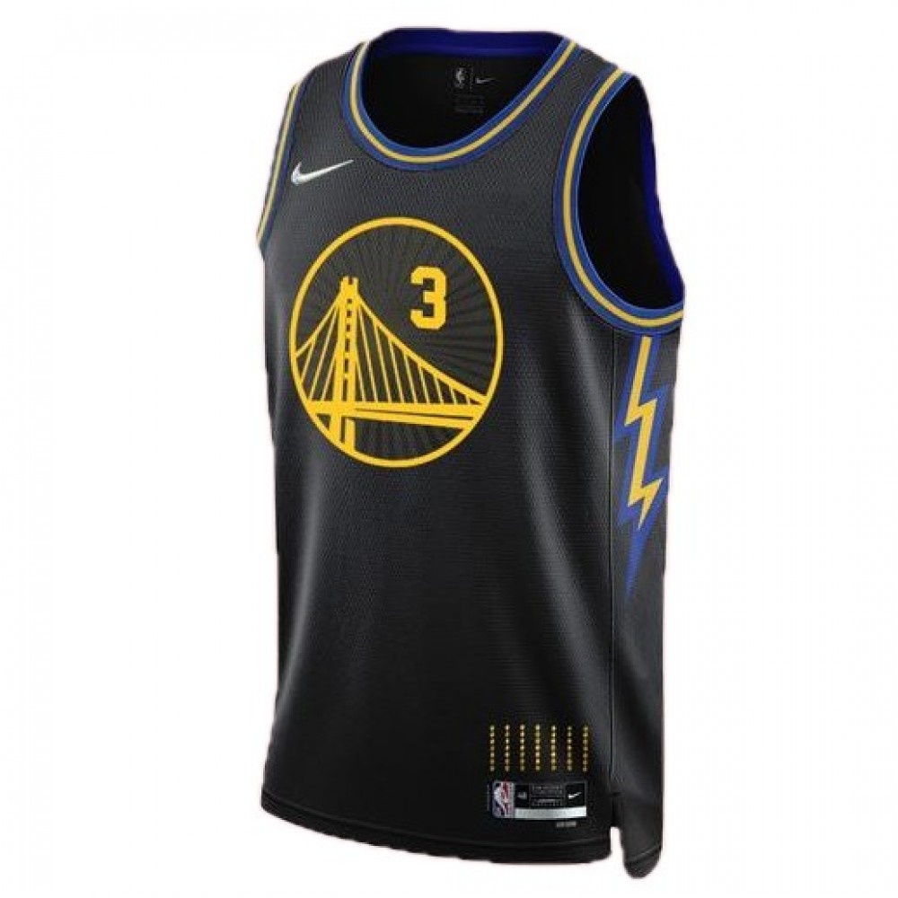 Men's Golden State Warriors Jordan Poole #3 Black 2021/22 Swingman Jersey - City Edition-Pro Kit Vault | Brand New 26/27 Sports Jerseys